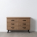 Credenza PAUL Nero Naturale 120 x 41 x 77 cm