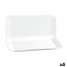 Recipiente de Cozinha Quid Basic Retangular Cerâmica Branco (35,8 x 21 cm) (6 Unidades)