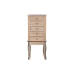 Suport de Bijuterii cu Picior Home ESPRIT Natural Oglindă Lemn MDF 37 x 28 x 91,5 cm