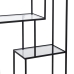 Bokhylla Svart Glas Järn 65 x 25 x 110 cm