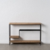 Shelves Brown Black Wood Iron 110 x 28,5 x 76 cm