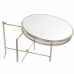 Mesa de apoio DKD Home Decor Prateado Metal Espelho 56 x 56 x 56 cm