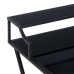 Ночной столик Чёрный Стеклянный Железо 45 x 35 x 65 cm