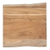 Mesita Auxiliar Natural Hierro Madera de acacia 50 x 50 x 46 cm