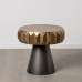 Mesa de Apoio Pequena Preto Dourado Ferro 63 x 63 x 62 cm