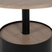 Кофейный столик Чёрный Натуральный Железо Деревянный MDF 65 x 65 x 37,5 cm