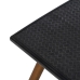 Dohányzóasztal OSLO Fekete Természetes Vas Fa MDF 109,5 x 60 x 40,5 cm