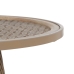 Side table Beige Iron Rattan 55 x 55 x 50 cm