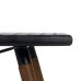 Dohányzóasztal OSLO Fekete Természetes Vas Fa MDF 109,5 x 60 x 40,5 cm