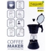 Cafetieră Italiană Feel Maestro MR-1667-6 Negru Granit Aluminiu 300 ml 6 Cești