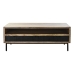 Tavolino da Caffè DKD Home Decor Nero Marrone Chiaro Metallo Legno di mango 120 x 60 x 45 cm