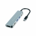 Hub USB Conceptronic 6 in 1 Grau Aluminium