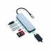 USB Hub Conceptronic 6 in 1 Grey Aluminium