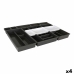 Virtuves Piederumu Organizators Tontarelli Bella Melns 10 Daudzums 70 x 49,2 x 6,7 cm (4 gb.)