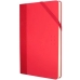 Notizbuch Milan Paperbook Weiß Rot 21 x 14,6 x 1,6 cm