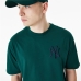 Tricou cu Mânecă Scurtă Bărbați New Era League Essentials New York Yankees Verde inchis