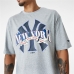 Футболка с коротким рукавом мужская New Era MLB Arch Graphic New York Yankees Светло-серый