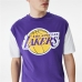 Moška Majica s Kratkimi Rokavi New Era NBA Colour Insert LA Lakers Vijoličasta