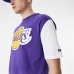 Ανδρική Μπλούζα με Κοντό Μανίκι New Era NBA Colour Insert LA Lakers Μωβ