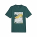 Kortarmet T-skjorte til Menn Puma Graphiccs Sneaker Grønn