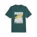 Maglia a Maniche Corte Uomo Puma Graphiccs Sneaker Verde