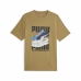 Мъжка тениска с къс ръкав Puma Graphiccs Sneaker Кафяв