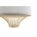 griestu gaismas DKD Home Decor Balts Poliesters Bambuss (40 x 40 x 52 cm)