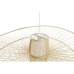 Φωτιστικό Οροφής DKD Home Decor Λευκό Φυσικό Bamboo 50 W 100 x 100 x 32 cm