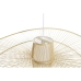 Kattolamppu DKD Home Decor Valkoinen Luonnollinen Bambu 50 W 100 x 100 x 32 cm
