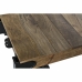 Sidebord DKD Home Decor Svart Mørkebrunt Metall Plast Treverk av mangotre 120 x 56 x 41 cm