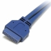 USB kábel Startech USB3SPLATE           IDC Modrá