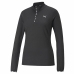 Langarmet T-skjorte til Kvinner Puma Strong 1/4 Zip Svart