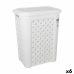 Laundry Basket Tontarelli Arianna With lid White 37,5 x 27,5 x 47 cm (6 Units)