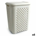 Laundry Basket Tontarelli Arianna With lid Beige 43,5 x 33,5 x 55 cm (6 Units)