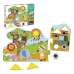 Houten Kinderpuzzel Goula Goula Safari Hout (19 pcs)