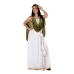 Kostyme voksne Hvit Romersk kvinne 4 pcs