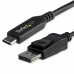 Adaptador USB C a DisplayPort Startech CDP2DP146B 1,8 m Negro