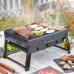 Sammenleggbar bærbar grill for bruk med kull BearBQ InnovaGoods