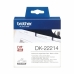 Cinta Continua de Papel Térmico Brother DK-22214 12 x 30,48 mm Negro Negro/Blanco Blanco