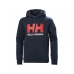 Bluza z kapturem Dziecięca HH LOGO HOODIE 2.0 Helly Hansen 41677 597 Granatowy