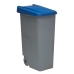 Dustbin with Wheels Denox Blue 85 L 58 x 41 x 76 cm