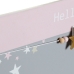 Fotoramme med Klemmer DKD Home Decor Hello Lovely Tre MDF Stjerner 40 x 1 x 24 cm