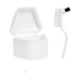 Set para Dentaduras Postizas Berilo 37589 Blanco Polipropileno (12 Unidades)