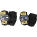 Kit de Cotoveleiras e Joelheiras Batman CZ10957 Preto/Amarelo