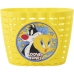 Vaikiškas dviračio krepšelis Looney Tunes CZ10960 Geltona