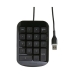 Numerische Tastatur Targus 4334367 Schwarz Schwarz/Grau (1)