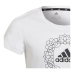 Děstké Tričko s krátkým rukávem Adidas Graphic Bílý