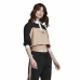 Damespolo met Korte Mouwen Adidas Originals Cropped Vrouw Zwart