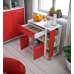 Köögikäru Punane Valge ABS (80 x 39 x 87 cm)