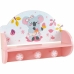 Perchero de Pared Fun House Rosa Madera MDF (33 x 46 x 15 cm)